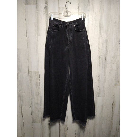 Free People We The Free Old West Slouchy Jeans Flare Wide Leg Baggy High Rise 26 - Picture 1 of 13